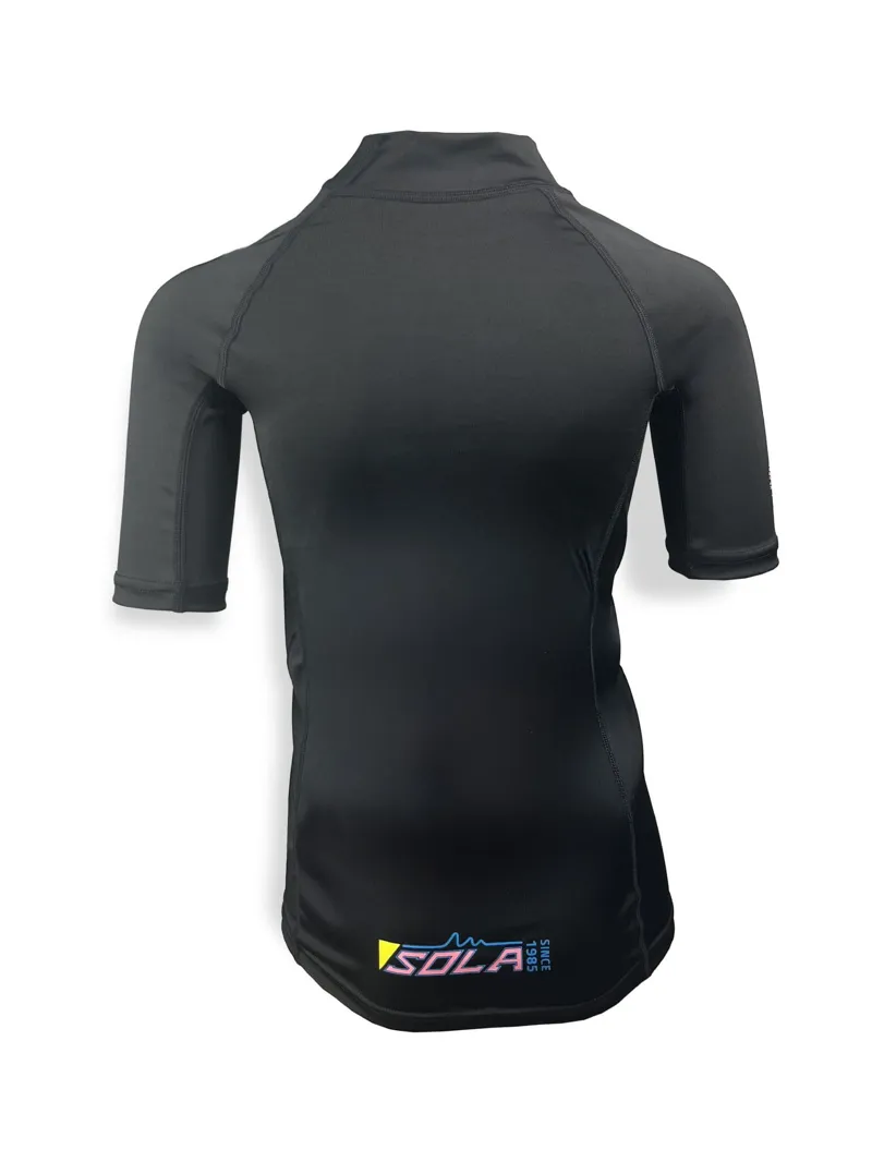 Sola Kids S/S Rash Vest Retro/Black-3
