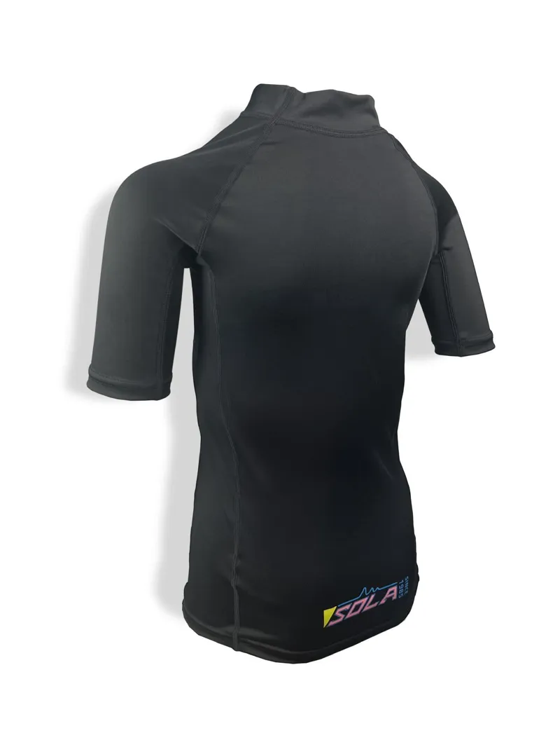 Sola Kids S/S Rash Vest Retro/Black-1