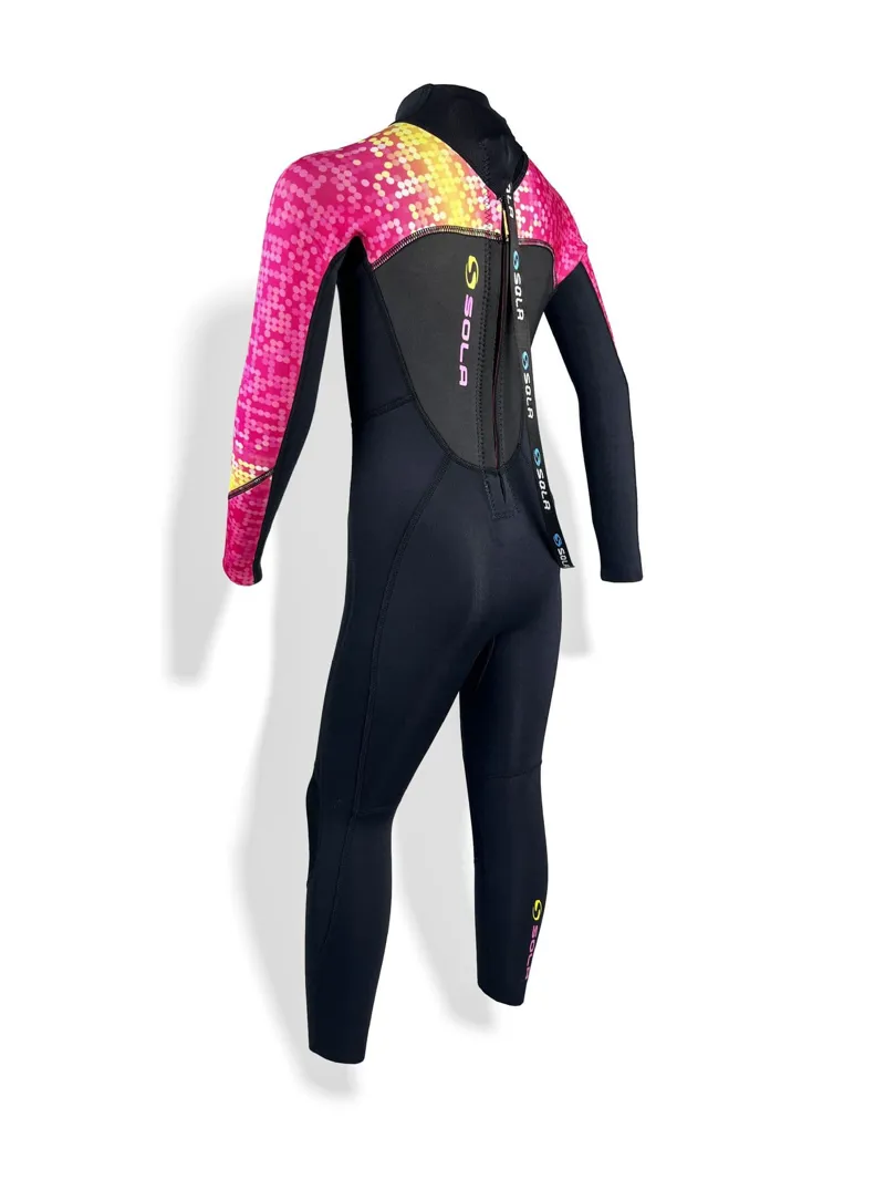 Sola Kids Storm 3/2 Fullsuit Wetsuits Disco Fish-3