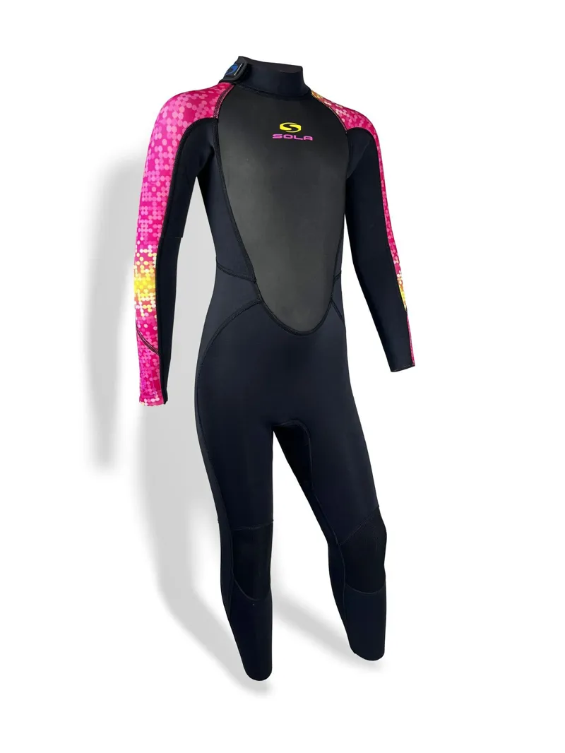Sola Kids Storm 3/2 Fullsuit Wetsuits Disco Fish-2