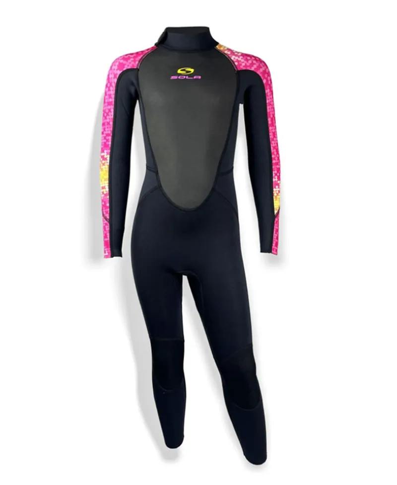 Sola Kids Storm 3/2 Fullsuit Wetsuits Disco Fish