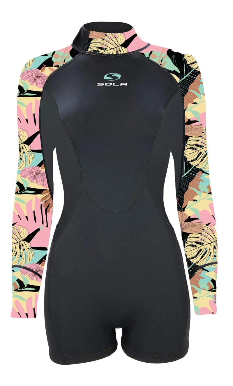 Sola Ladies Ignite 3/2 Springsuit Wetsuit Summer/Floral