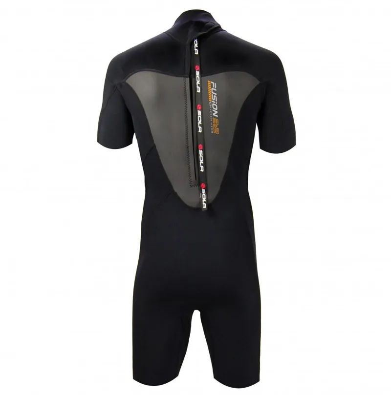 Sola Men's Fusion 3/2 Shortie Wetsuit Black-1