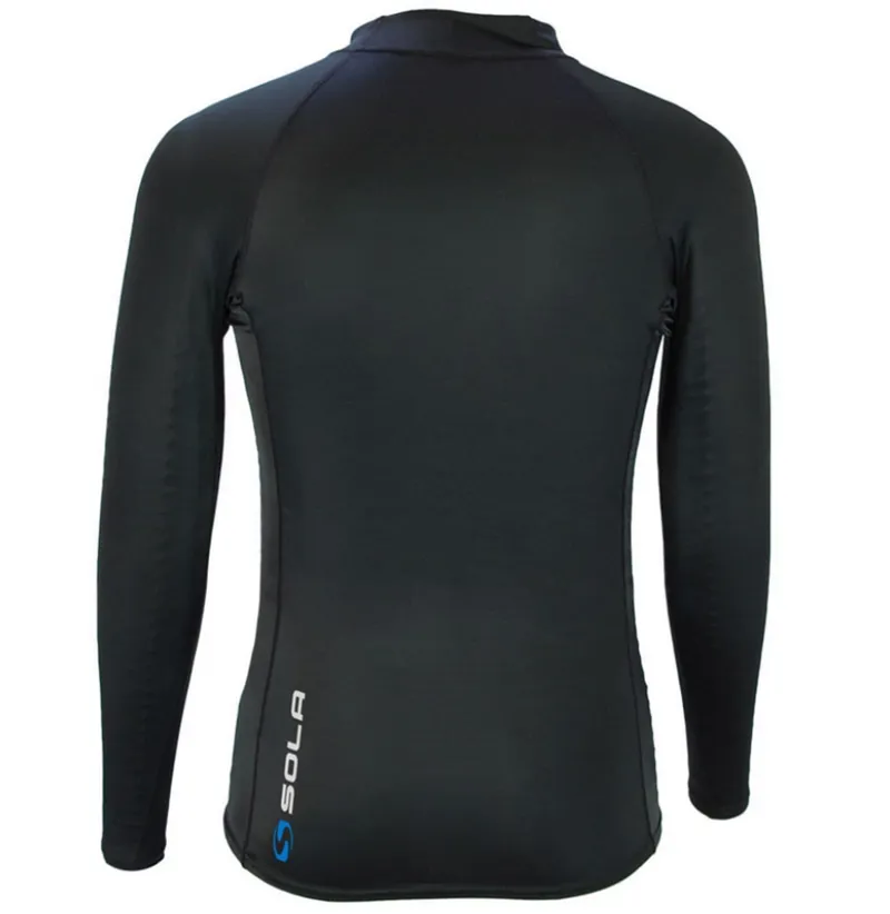 Sola Men's Long Sleeve Rash Vest Black-1