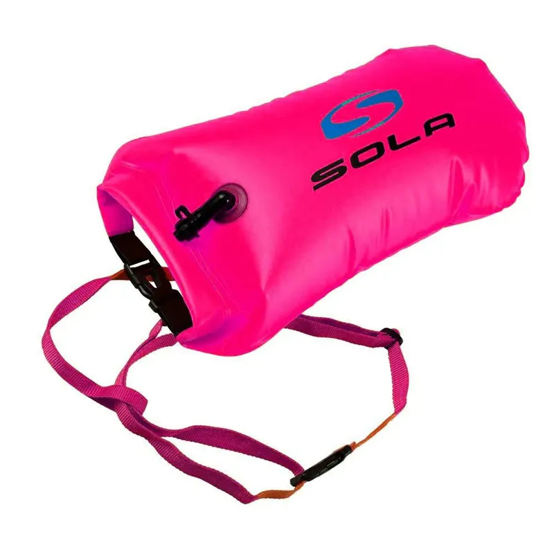Sola Open Water Swim Float Dry Bag 20L Pink S-1