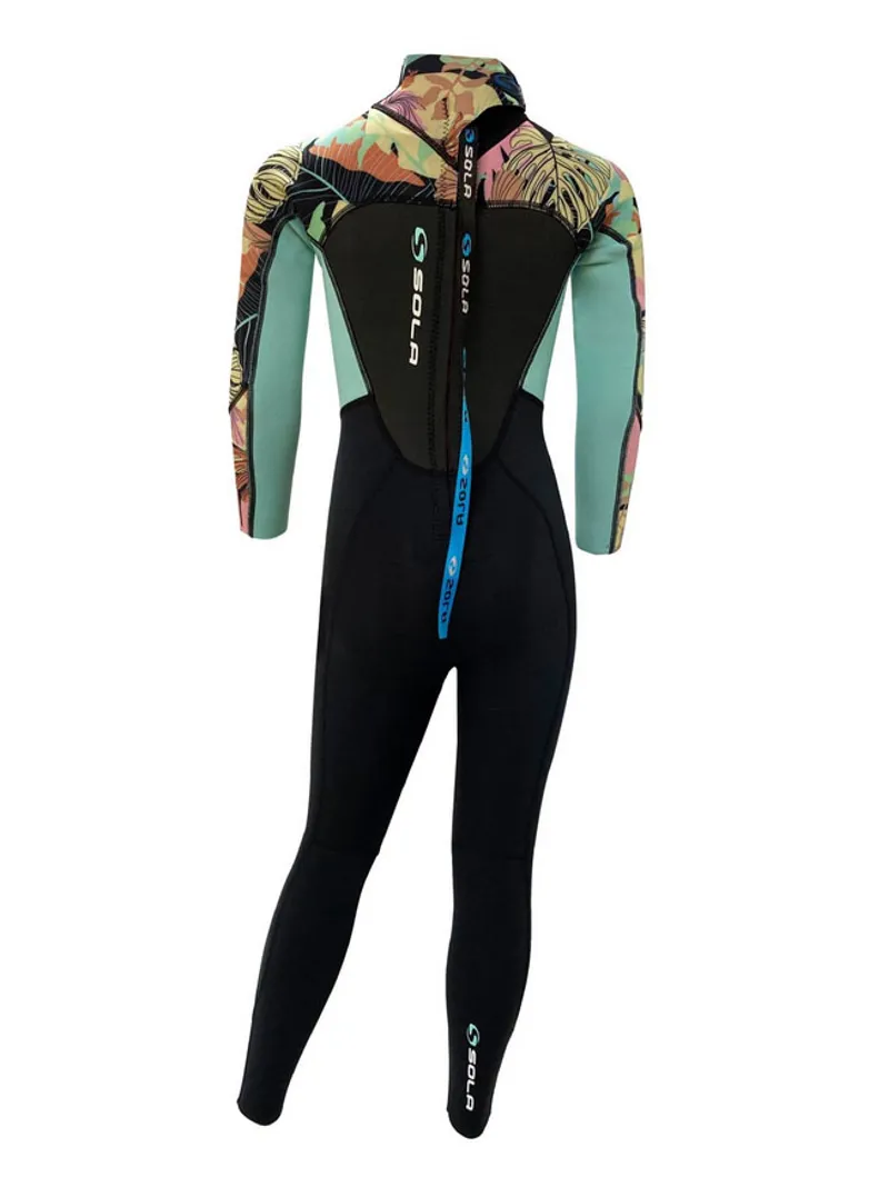 Sola Storm 3/2 Kids Fullsuit Wetsuit Summer/Floral-1