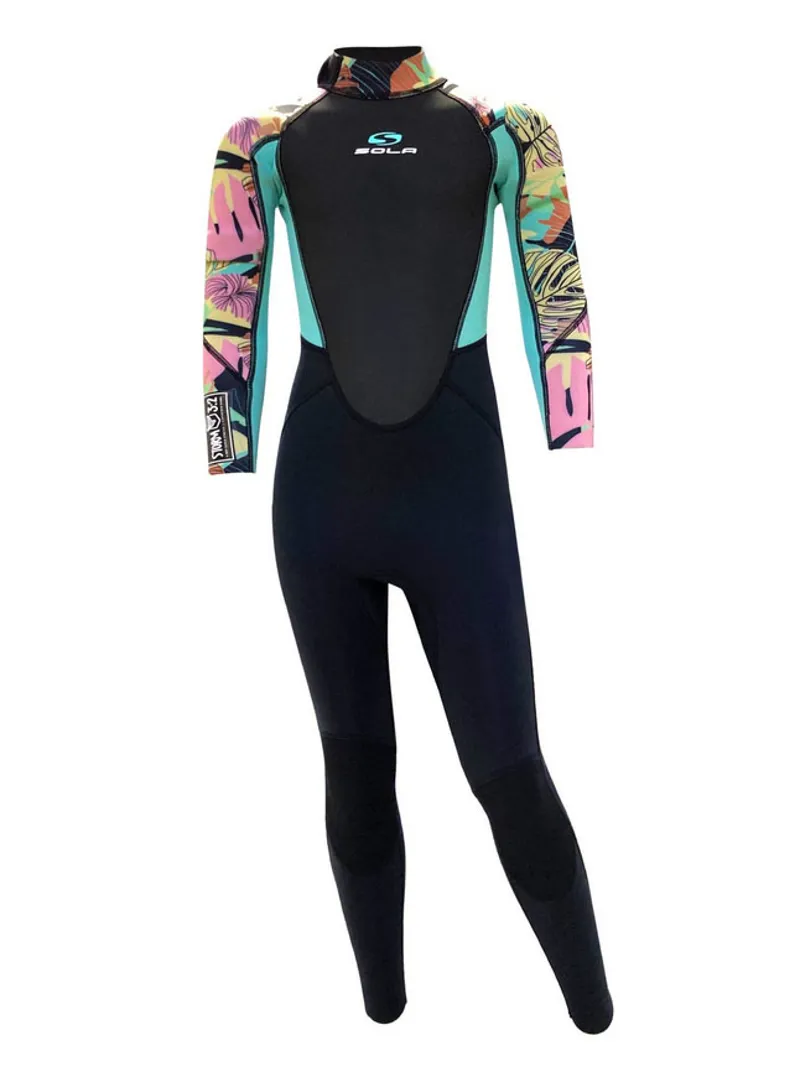 Sola Storm 3/2 Kids Fullsuit Wetsuit Summer/Floral