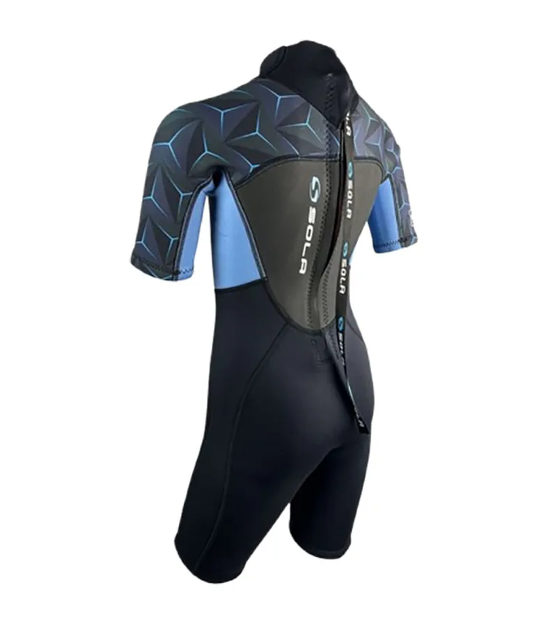 Sola Storm 3/2 Kids Shortie Blue/Steel-3
