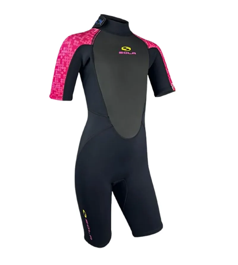 Sola Storm 3/2 Kids Shortie Disco Fish-2