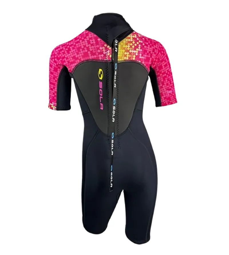 Sola Storm 3/2 Kids Shortie Disco Fish-1