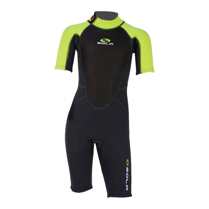 Sola Storm 3/2 Kids Shortie Lime/Navy