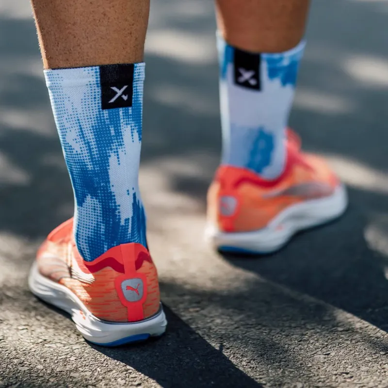 Sox Footwear Crew Length Socks Blue Gravel-1