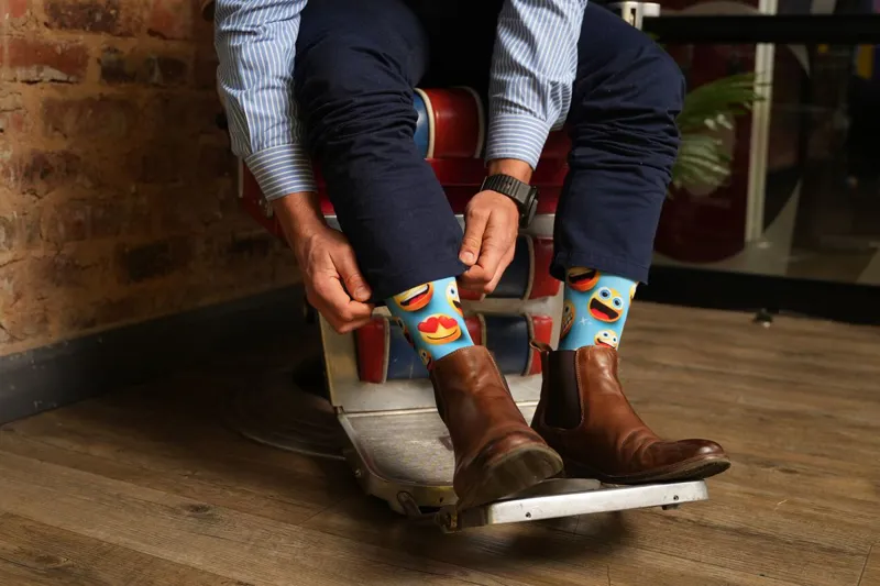 Sox Footwear Crew Length Socks Emoji-2