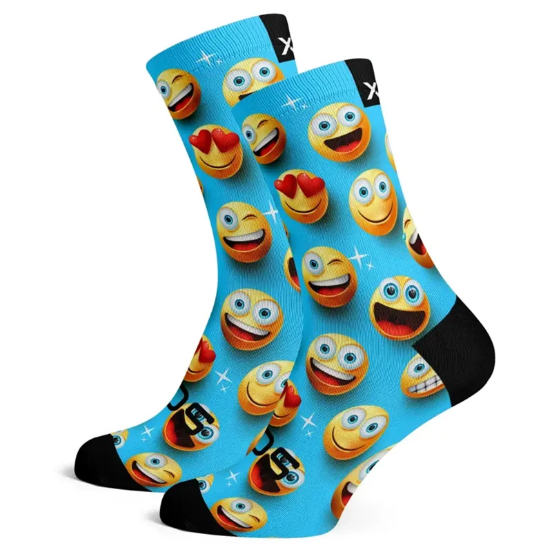Sox Footwear Crew Length Socks Emoji-5