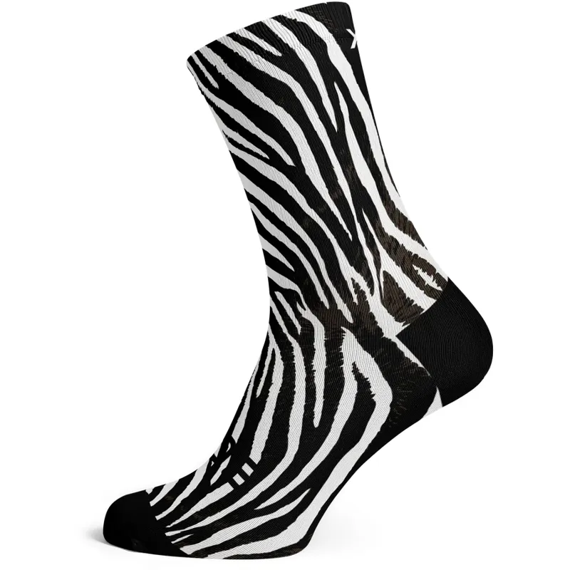 Sox Footwear Crew Length Socks Zebra