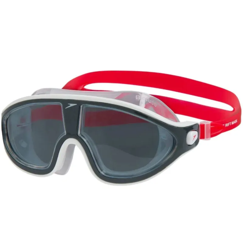 Speedo Biofuse Rift Mask Goggles Red/Grey/Smoke