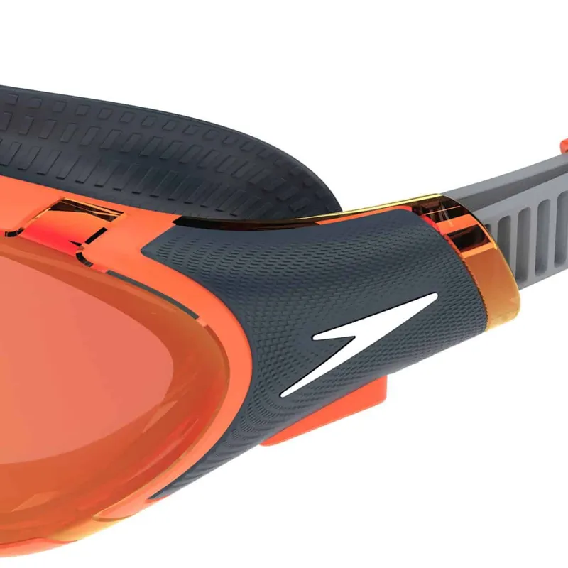 Speedo Biofuse 2.0 Crimson Mirror Goggles Amber Wave/Steel-5