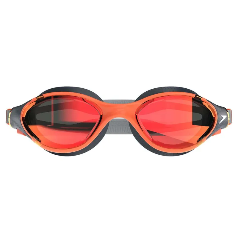 Speedo Biofuse 2.0 Crimson Mirror Goggles Amber Wave/Steel-3