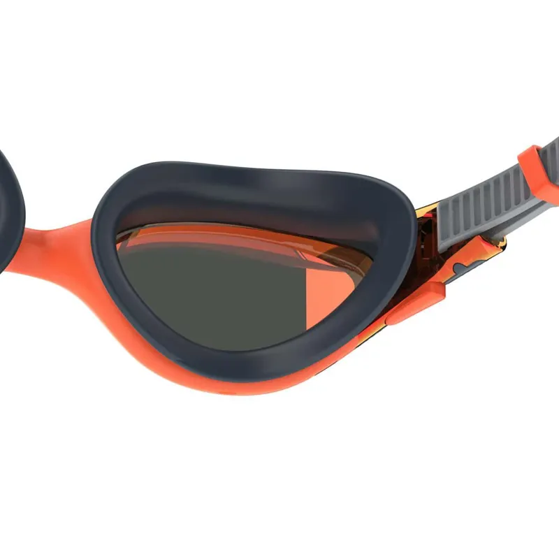 Speedo Biofuse 2.0 Crimson Mirror Goggles Amber Wave/Steel-1