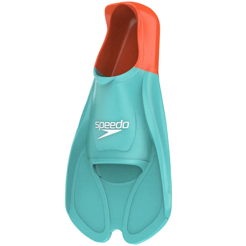 Speedo Biofuse Training Fins Artic Blue/Volcanic Orange-1