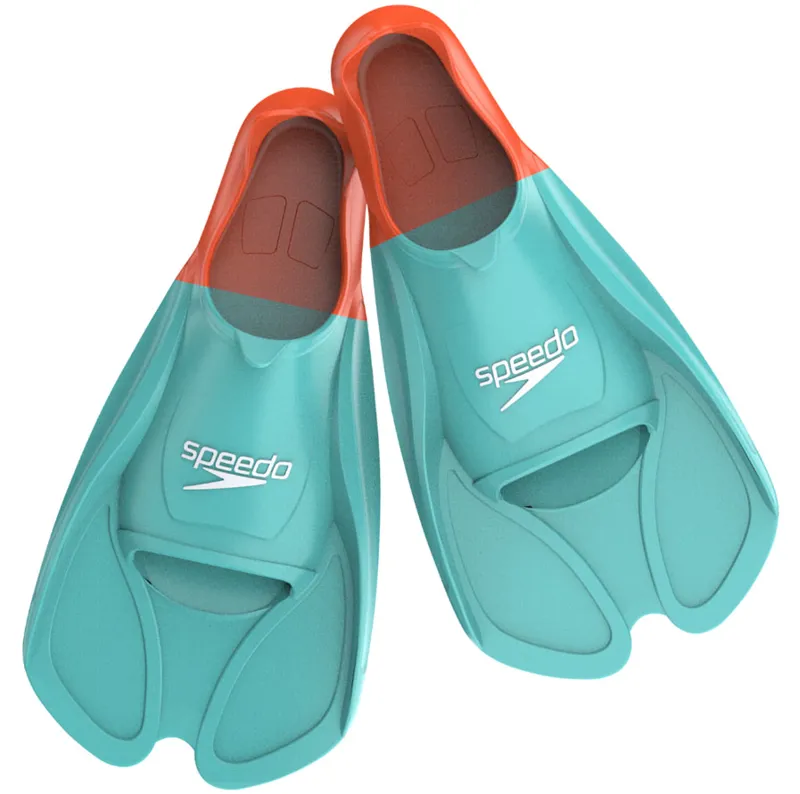 Speedo Biofuse Training Fins Artic Blue/Volcanic Orange