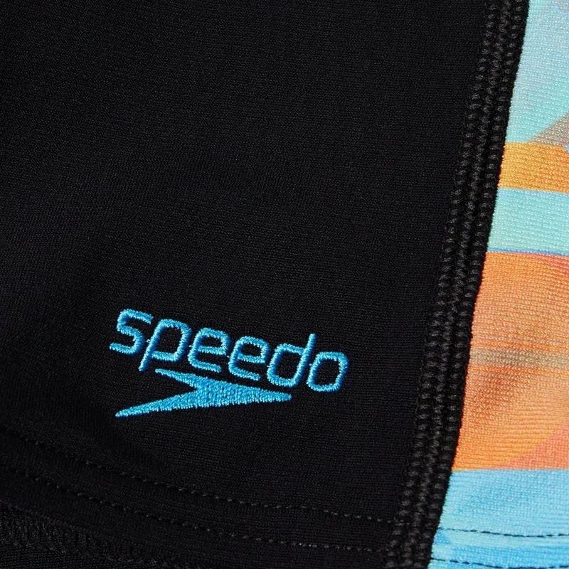 Speedo Boys Digital Allover Panel Jammer Black/Blue-2