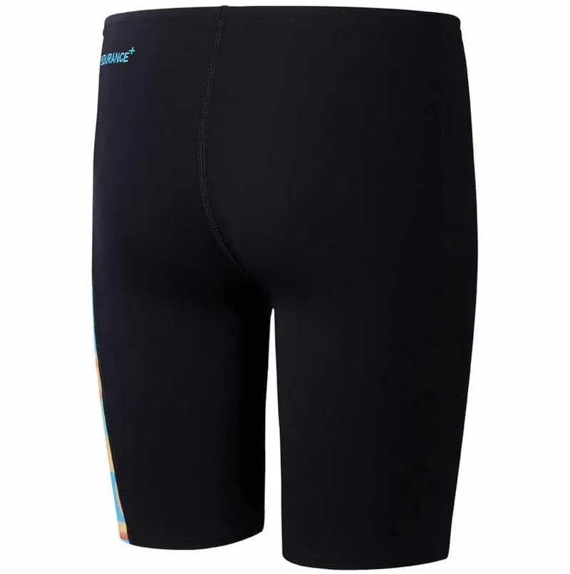 Speedo Boys Digital Allover Panel Jammer Black/Blue-1