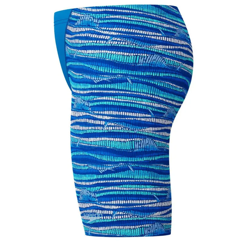 Speedo Boys Digital Allover V-Cut Jammer Lagoon Blue-7
