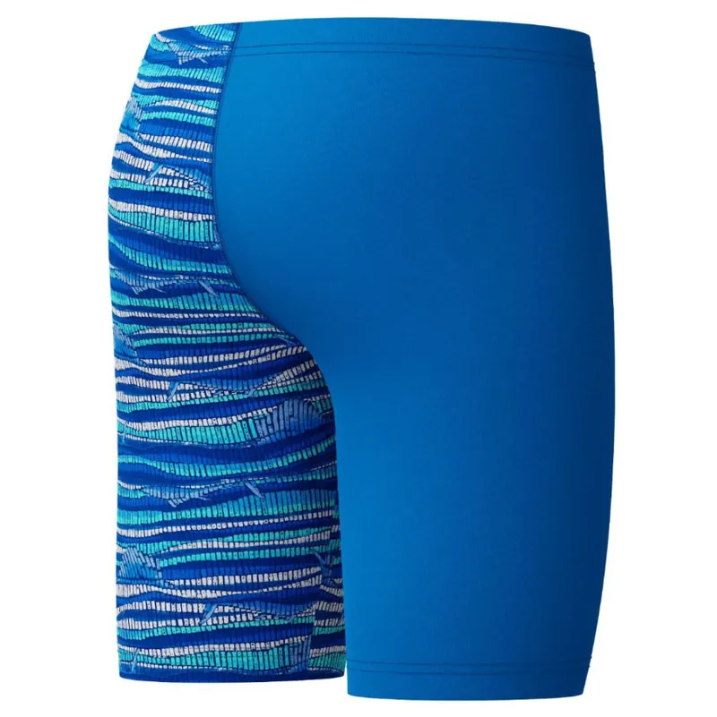 Speedo Boys Digital Allover V-Cut Jammer Lagoon Blue-4