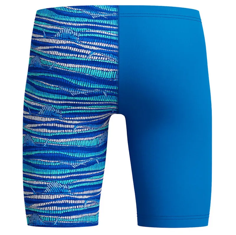 Speedo Boys Digital Allover V-Cut Jammer Lagoon Blue-1