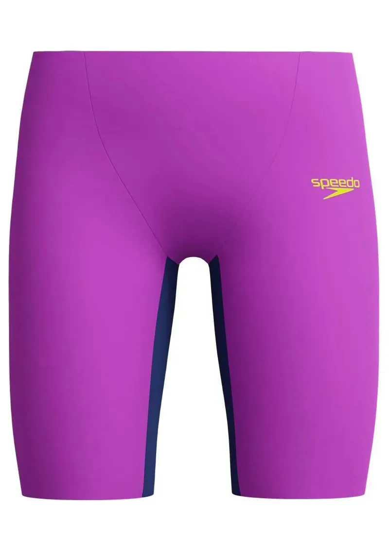 Speedo Boy's Fastskin Endurance+ Max High Waisted Jammer Purple/Navy-1