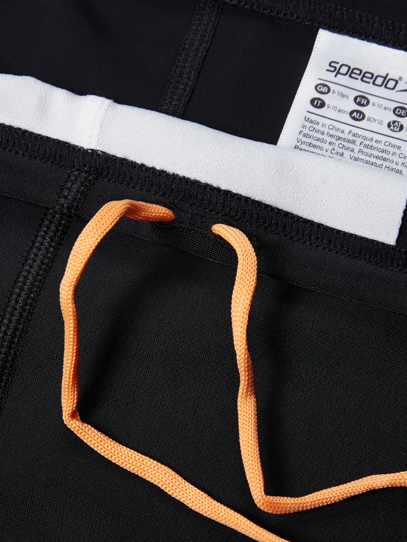 Speedo Boys HyperBoom Panel Aquashort Black/Green-2