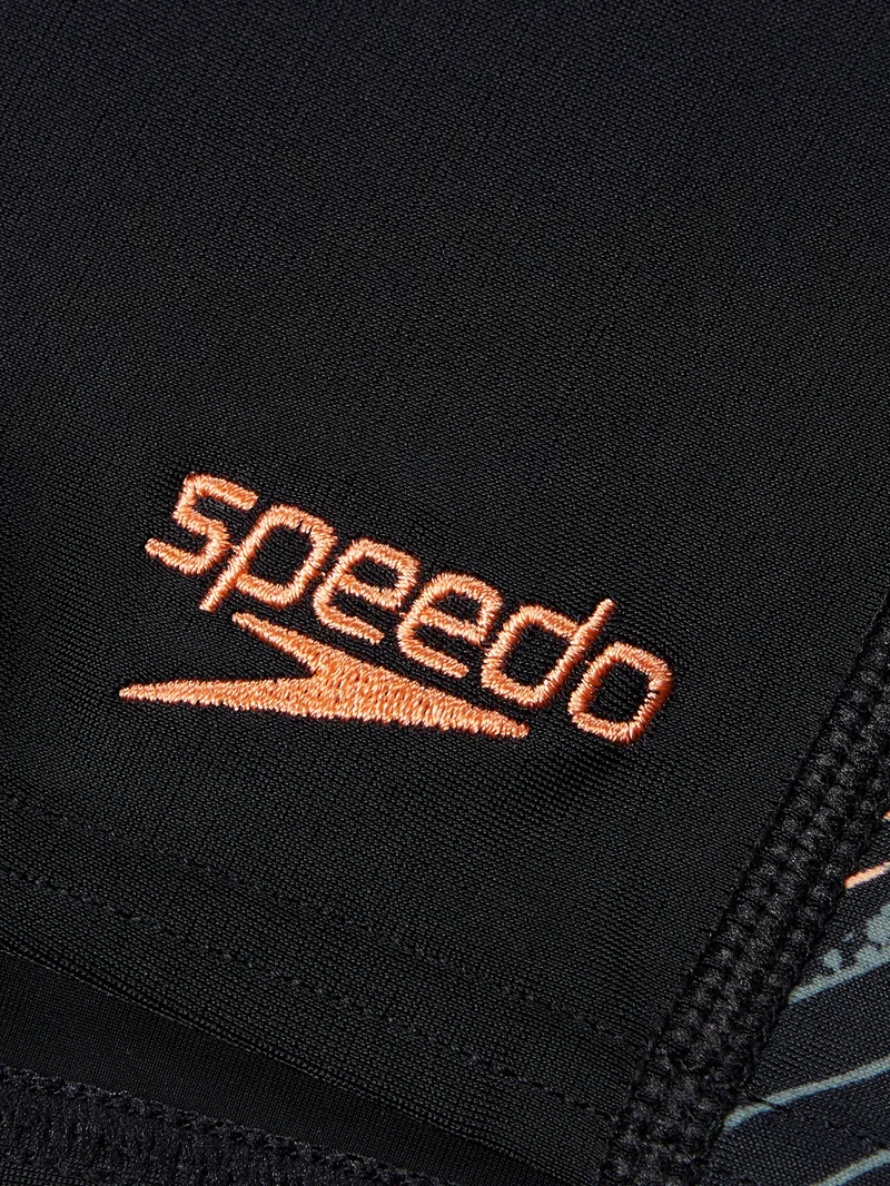 Speedo Boys HyperBoom Panel Aquashort Black/Green-3