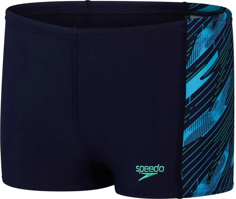 Speedo Boys HyperBoom Panel Aquashort Navy/Green