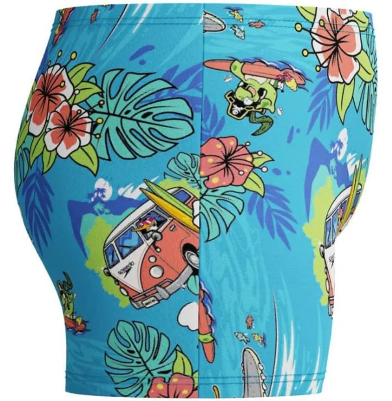 Speedo Boys Learn to Swim Digital Allover Aquashort Picton Blue-6