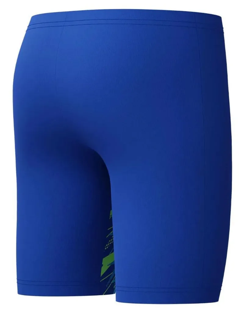 Speedo Boys Medley Logo Jammer Blue/Light Green-3