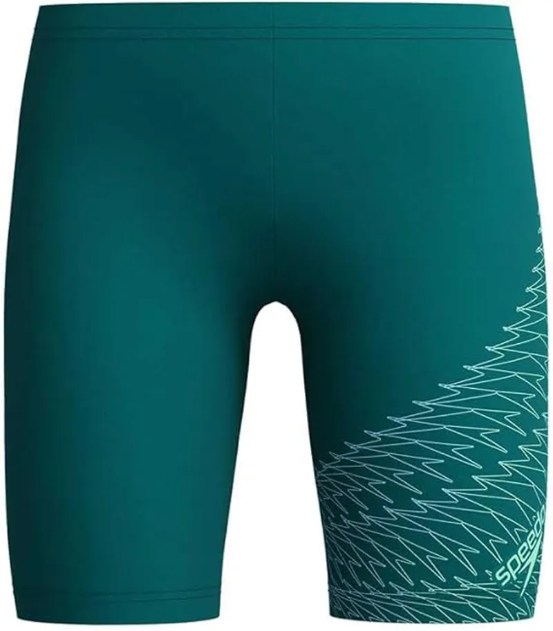 Speedo Boys Medley Logo Jammer Deep Emerald/Alfalfa Green-1