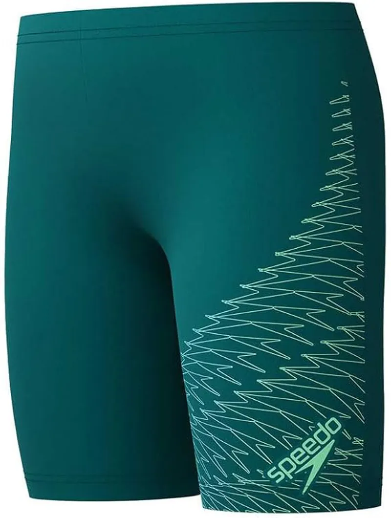 Speedo Boys Medley Logo Jammer Deep Emerald/Alfalfa Green