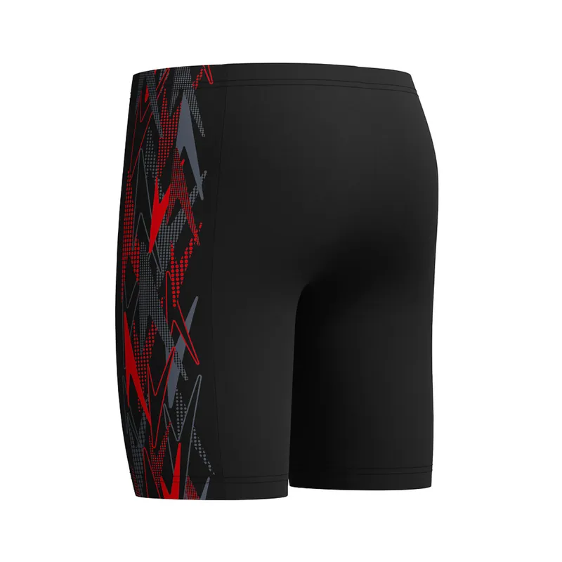 Speedo Boys Plastisol Placement Jammer Black/Red-5