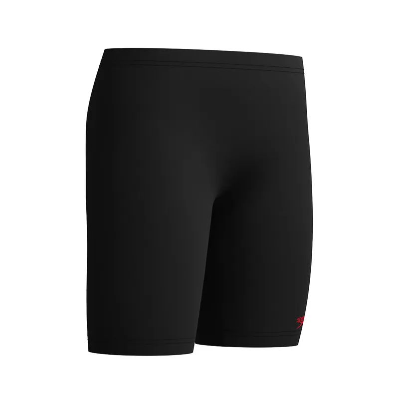Speedo Boys Plastisol Placement Jammer Black/Red-2
