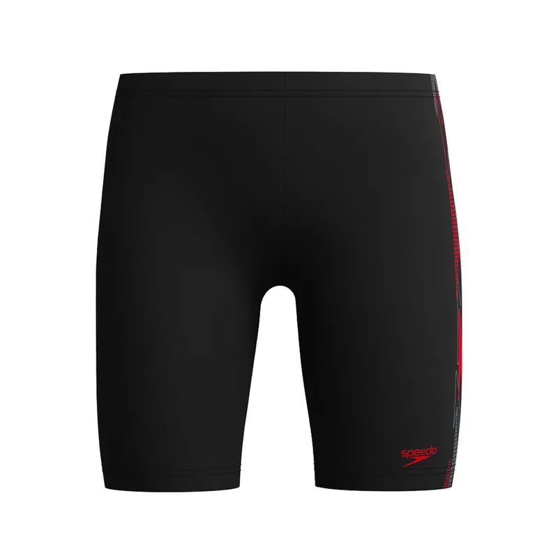 Speedo Boys Plastisol Placement Jammer Black/Red