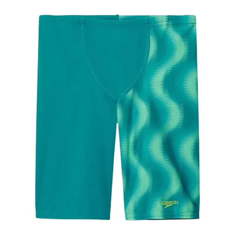 Speedo Boys Printed V-Cut Jammer Hyper Teal