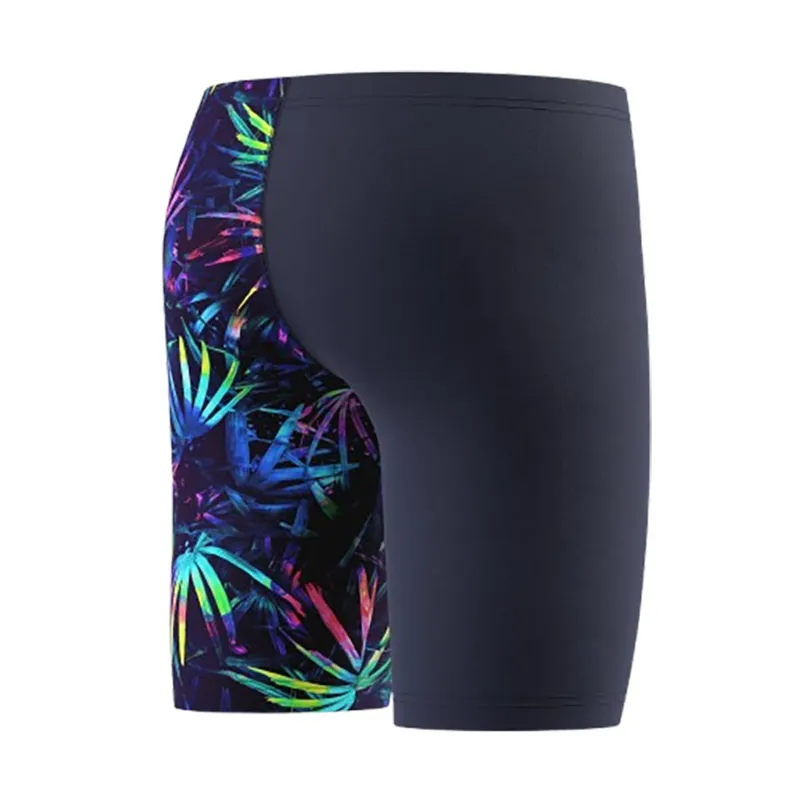 Speedo Boys Printed V-Cut Jammer Peacoat-4