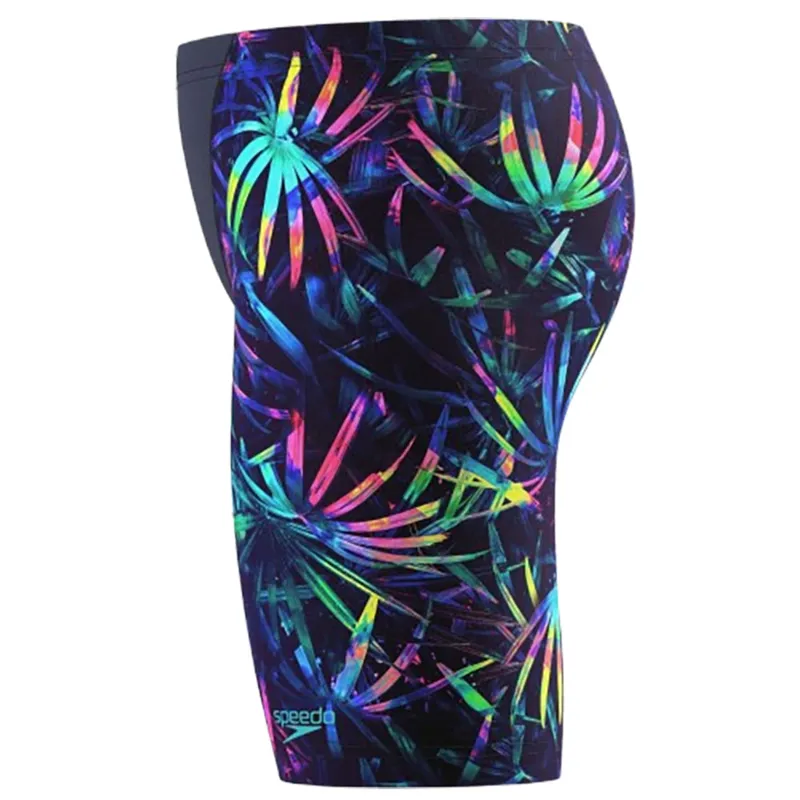 Speedo Boys Printed V-Cut Jammer Peacoat-3