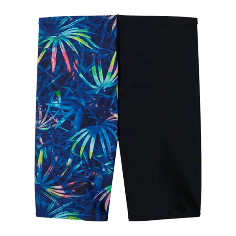 Speedo Boys Printed V-Cut Jammer Peacoat-1
