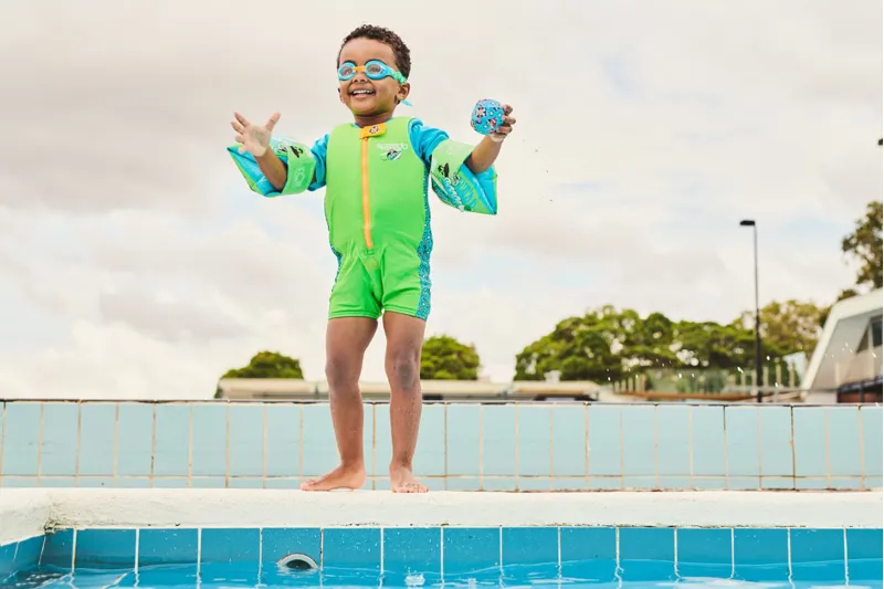 Speedo Character Printed Armbands Green/Blue-3