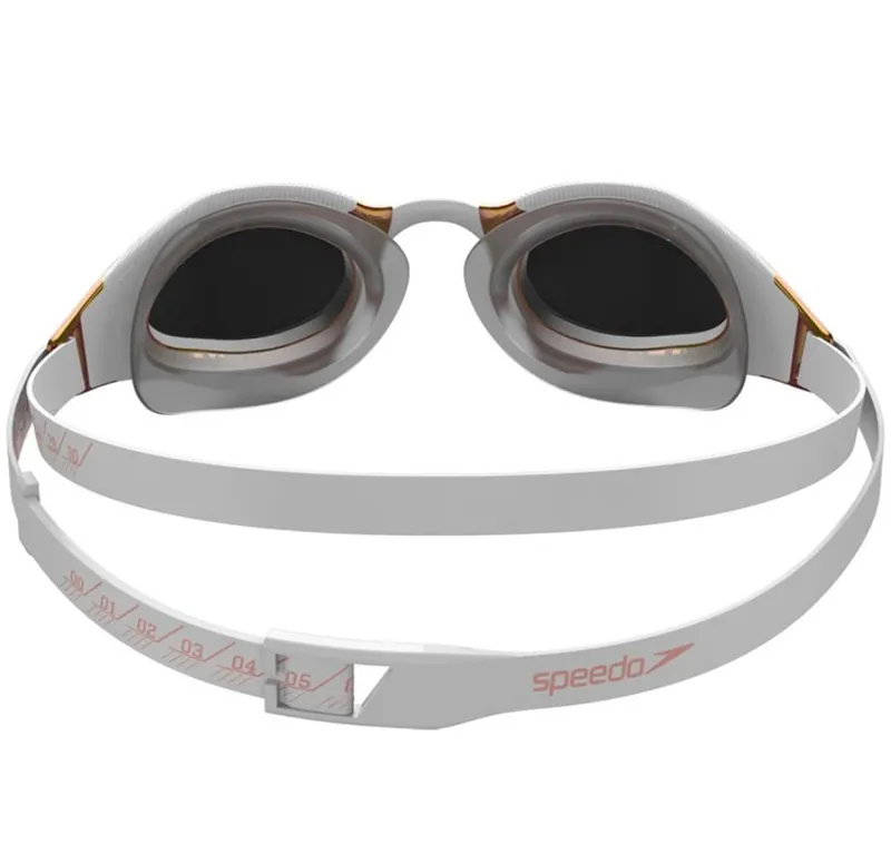 Speedo Fastskin Hyper Elite Mirror Goggle White/Rose Gold-2