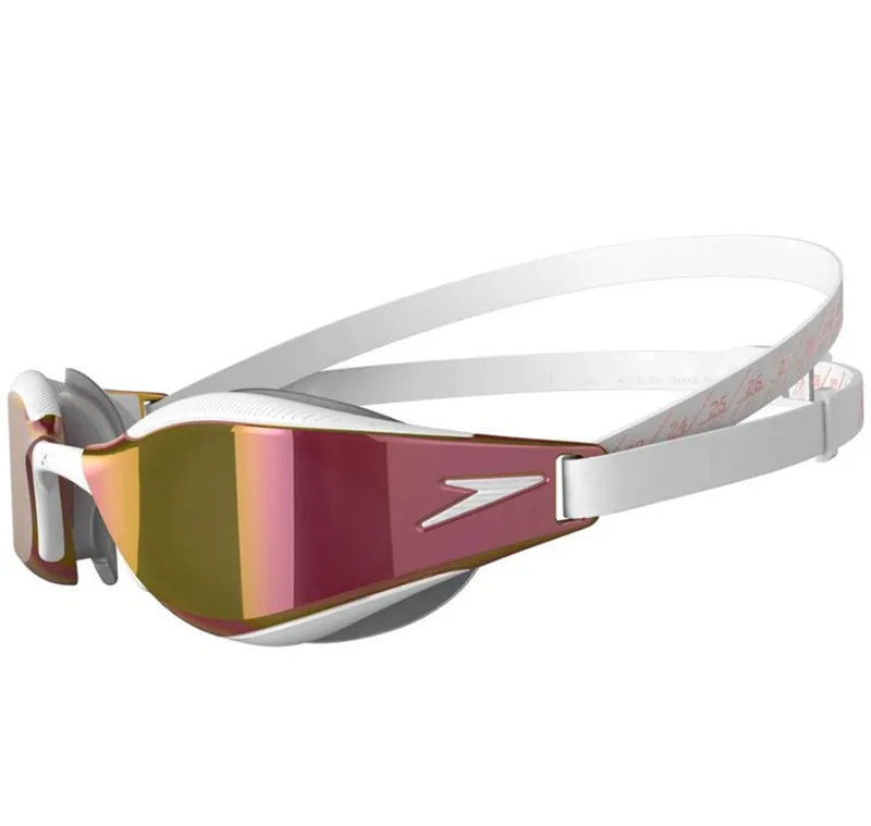 Speedo Fastskin Hyper Elite Mirror Goggle White/Rose Gold-1