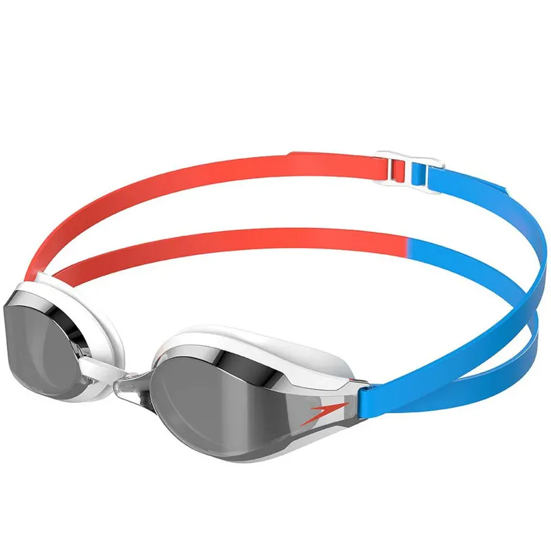 Speedo Fastskin Speedsocket 2 Mirror Goggle Red/Blue/Silver
