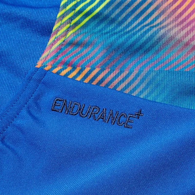 Speedo Girls Digital Allover Powerback One Piece True Cobalt/Kiki Pink-2